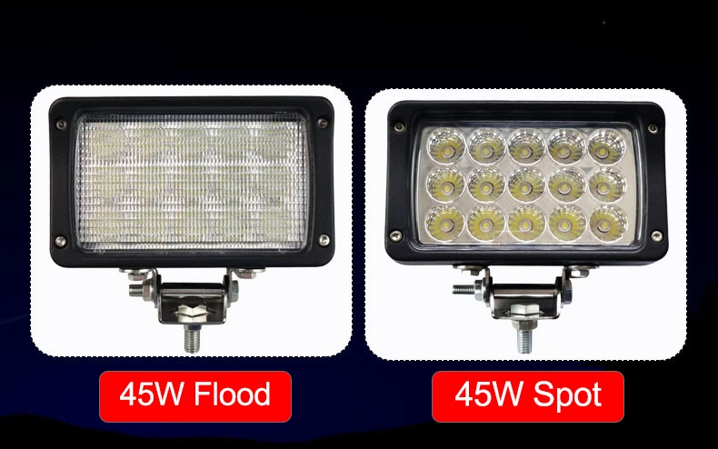 High Quality 7 Inch Flood Spot Beam 45W LED Work Light for 12V 24V IP67 for Farm Tractor 4X4 Truck ATV off-Road Front Headlight
