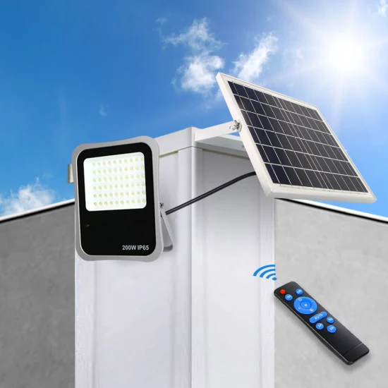 Projecteur solaire de haute qualité, 100W, télécommande Portable bon marché, sécurité SMD 12V